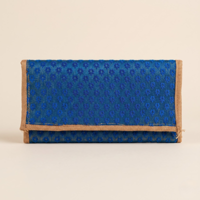 Blue Three Fold Purse Blue Three Fold Purse