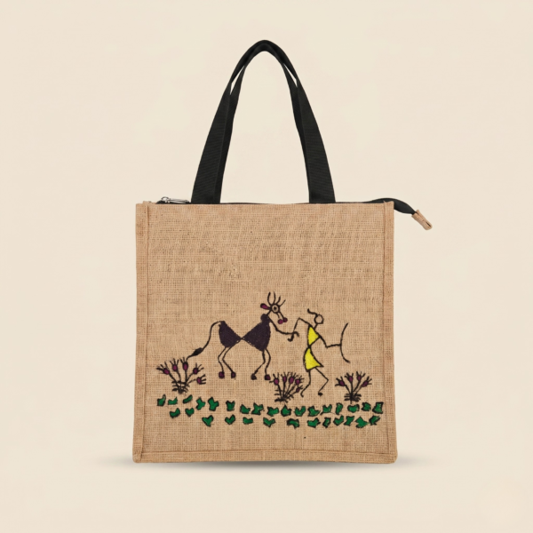 Warali Painting Tote Ba (3) Warali Painting Tiffin Box